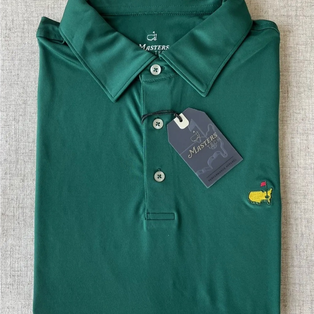 2023 Masters Tech Polo NWT - Augusta Green